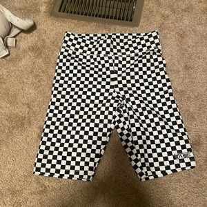 Vans checkered biker shorts - Women’s
